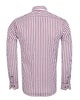 Burgundy Stripe Print Long Sleeve Shirt