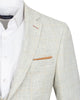 Cream 3 Piece Check Suit