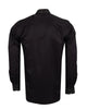 Men's Black Long Sleeved Shirt with Multi-Coloured Rhinestone Details