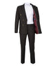 Black 2 Piece Stripe Double Breasted Men's Suit