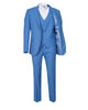 Blue Classic Plain 3 Piece Men's Suit