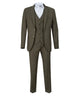Khaki Classic Plain 3 Piece Men's Suit