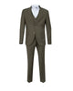 Khaki Classic Plain 3 Piece Men's Suit