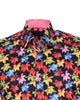 Sycamore Leaf Print Shirt with Matching Handkerchief