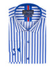 Classic Dark Blue Stripe Men's Shirt