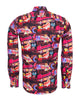 Vintage Party Lights Print Shirt with Matching Handkerchief