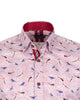 Bird Print Shirt with Matching Handkerchief