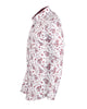White Paisley Print Shirt with Matching Handkerchief