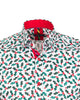 Holly Leaf Print Shirt with Matching Handkerchief