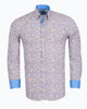 Cream Micro Flower Print Men's Shirt