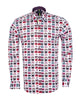 Retro Typewriter Shirt Satin Cotton Shirt with Matching Handkerchief