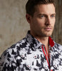 Iconic Hollywood Legend Print Men's Shirt with Matching Handkerchief
