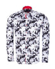 Iconic Hollywood Legend Print Men's Shirt with Matching Handkerchief-Makrom