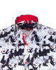 Iconic Hollywood Legend Print Men's Shirt with Matching Handkerchief-Makrom