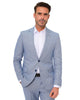 Dark Blue Linen 2 Piece Suit