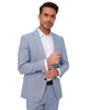 Dark Blue Linen 2 Piece Suit