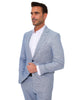 Dark Blue Linen 2 Piece Suit