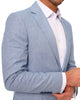 Dark Blue Linen 2 Piece Suit