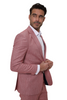Red Linen 2 Piece Suit