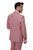 Red Linen 2 Piece Suit