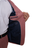 Red Linen 2 Piece Suit
