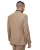 Beige Classic Plain 3 Piece Men's Suit