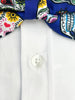 Skull Print Tuxedo Shirt Plain Front Panel