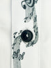 White Musical Print Long Sleeve Shirt