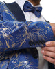 Blue Exclusive Lightning Bolt Print Blazers