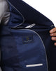 Blue Exclusive Lightning Bolt Print Blazers