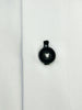 White Round Collar Pin Shirt