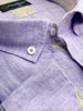 Lilac Plain Linen Long Sleeve Shirt