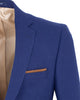 Dark Blue Fashion Blazer With Piping