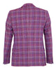Burgundy Prince Of Wales Check Mens Blazer