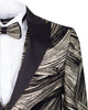 Gold Fashion Men's 4 Piece Textured Suit