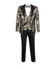 Gold Fashion Men's 4 Piece Textured Suit