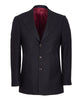 Black Plain  Design Men's Overcoat
