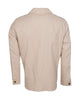 Beige Linen Utility Overshirt