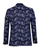 Dark Blue Paisley Printed Men's Blazer