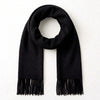 Black Classic Knitted Men's Scarf