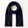 Navy Classic Knitted Men's Scarf
