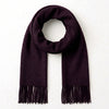 Purple Classic Knitted Men's Scarf