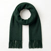 Green Flora Classic Knitted Men's Scarf