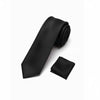 Men's Black Stripe Pattern Necktie KR 156