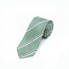 Green Striped Silk Classic Men`s Tie