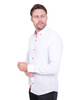 Light Blue Linen Long Sleeve Shirt-Makrom