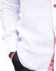 Light Blue Linen Long Sleeve Shirt-Makrom