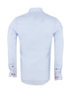 Light Blue Linen Long Sleeve Shirt-Makrom