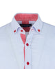 Light Blue Linen Long Sleeve Shirt-Makrom