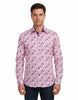 Lilac Birds in Tree Print Long Sleeve Shirt-Makrom